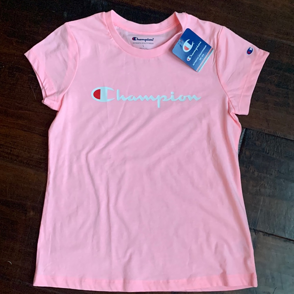Champion Youth Large T-Shirt in Pink